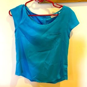 Robins egg blue New York & company blouse